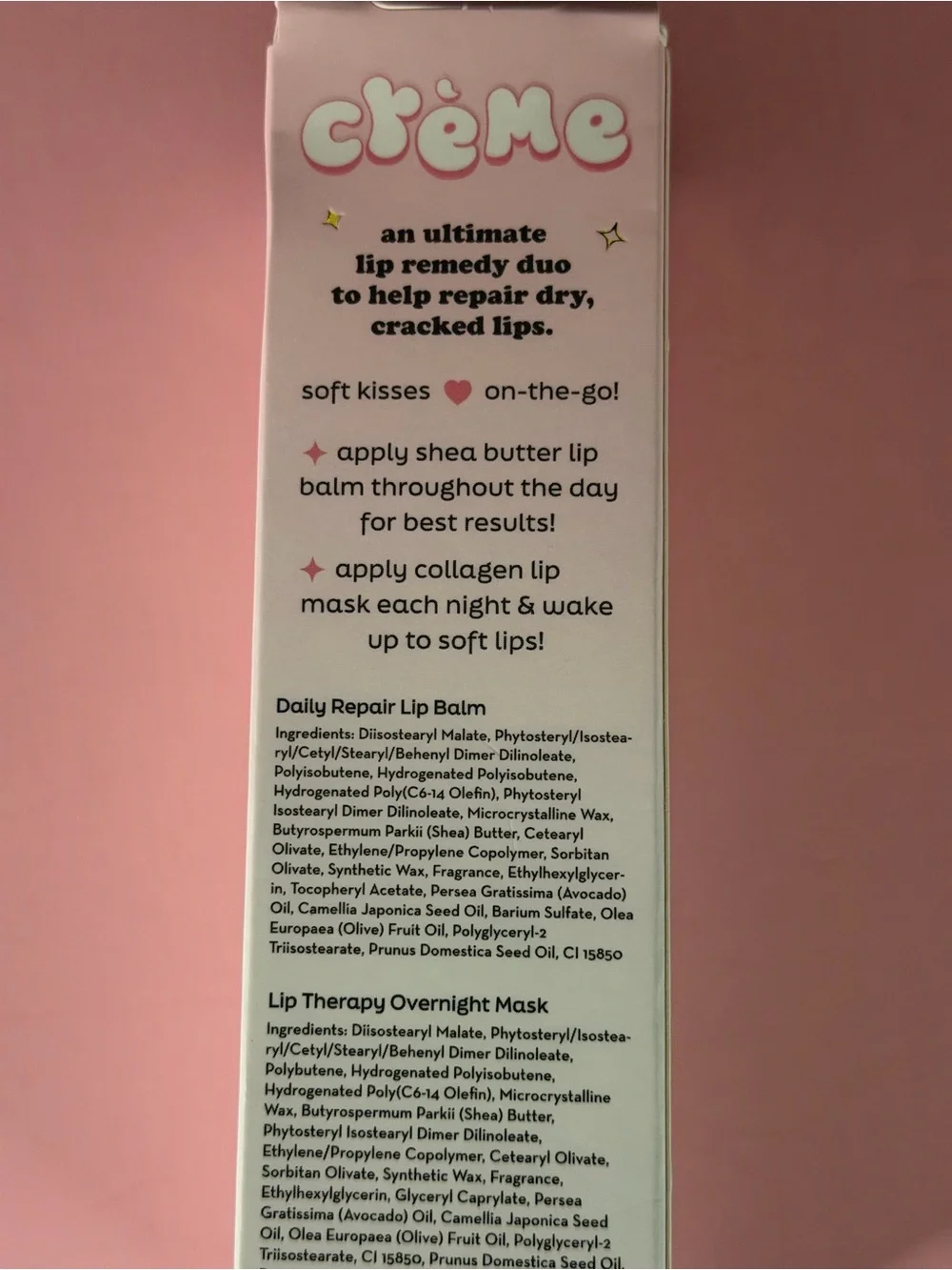 The Crème Shop Boba Bears Daily Lip Balm + Repairing Lip Masque Duo